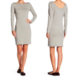 JAMES PERSE Skinny scoop neck bodycon dress NWT
